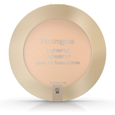 Neutrogena Mineral Sheers Compact Powder Foundation, Soft Beige 50