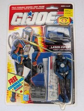GI Joe 1989 Hasbro Cobra  LASER-VIPER  Cobra Laser Trooper MOC SEALED w  RING