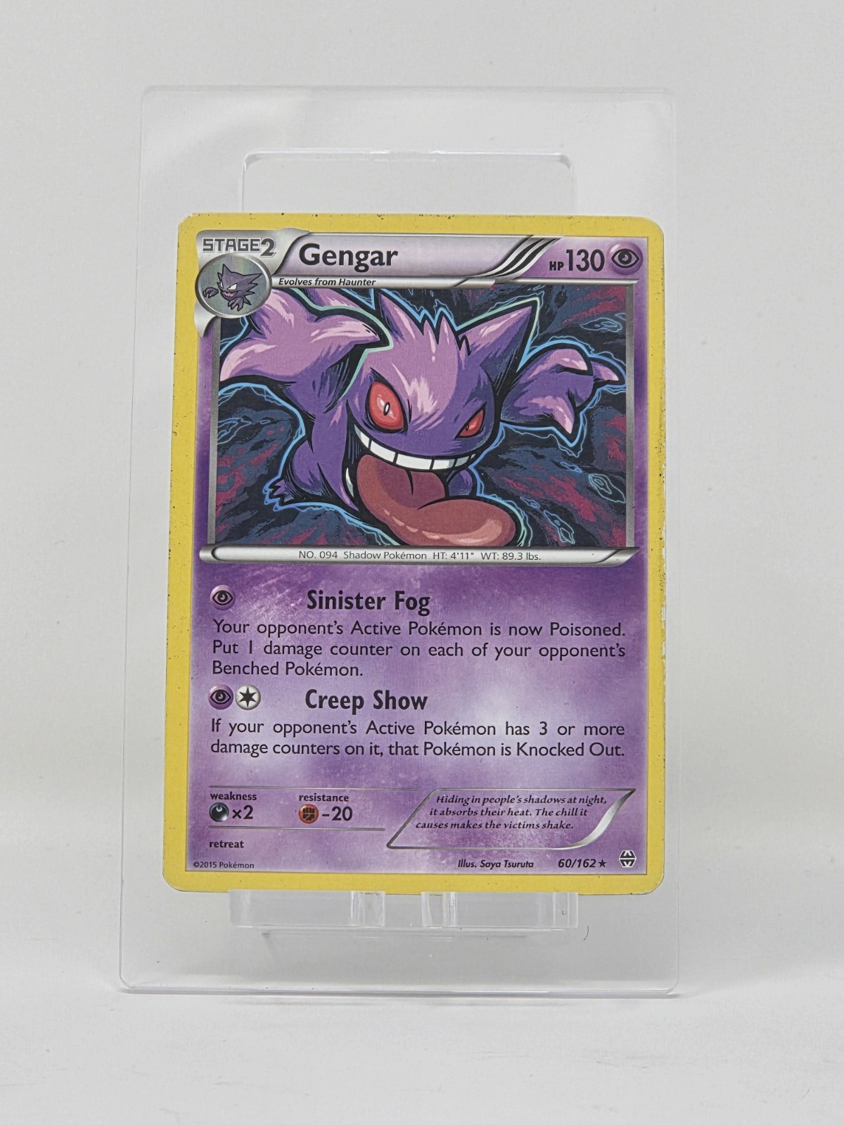 Pokemon Gengar Non Holo Rare Card 60/162 XY Breakthrough 2015