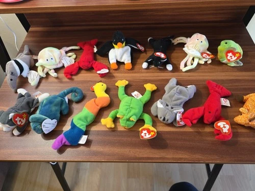 Vintage Ty Beanie Babies McDonalds Toy's Lot Of  ( 14) All With Tags,pre-owned