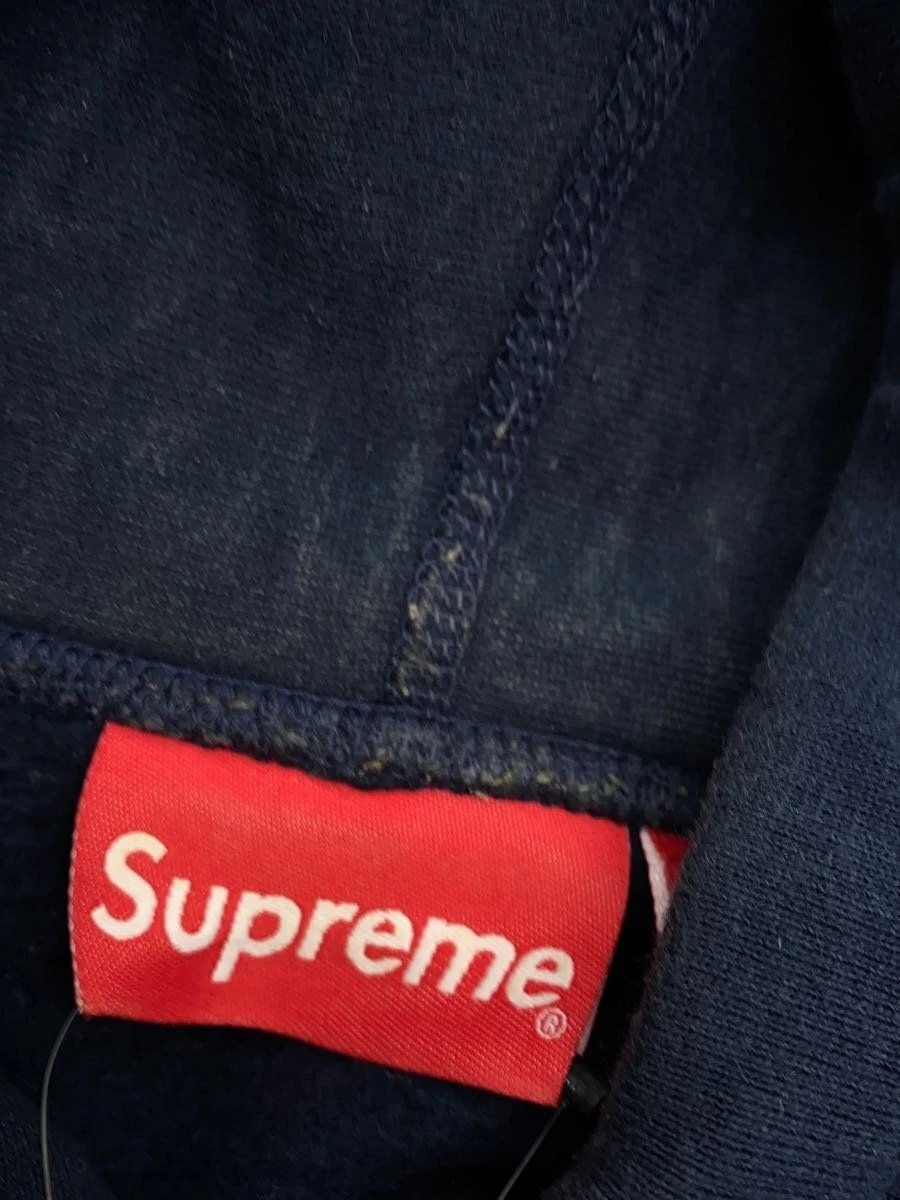 Felpa Supreme con cappuccio XL cotone navy usata