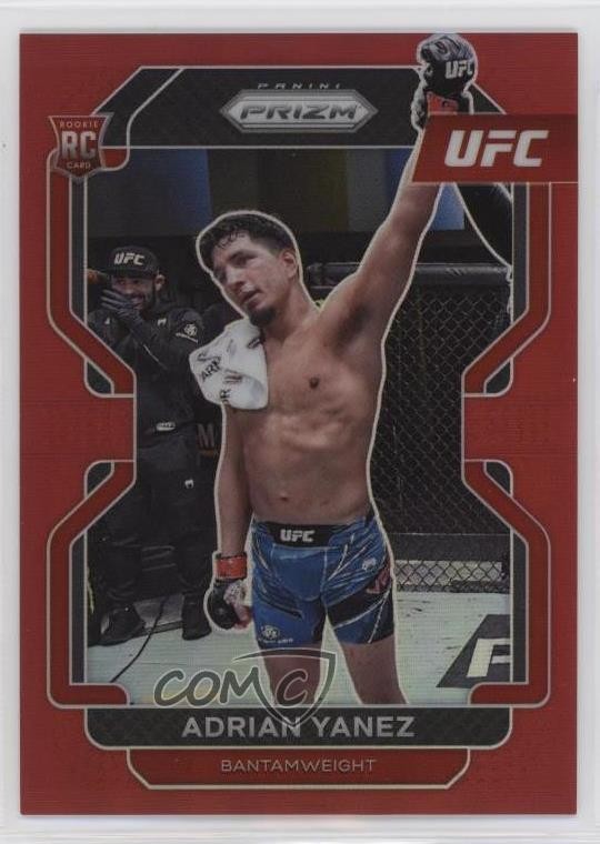 2022 Panini Prizm UFC Red Prizm 278/299 Adrian Yanez #107 0nr3