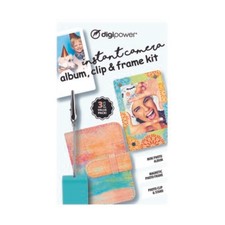 Digipower Mini Instant Camera Album, Clip and Frame Kit 3pcs Value Pack , Pink