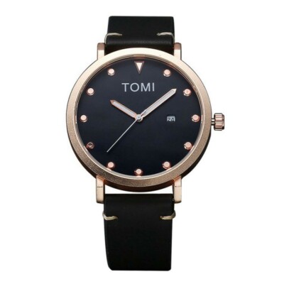 Orologio Al Quarzo Cassa 44 Mm Quadrante Nero Orologio Da Uomo Classico Analogico Al Quarzo - Quadrante Nero, Cassa 42 Mm, Cinturino Pelle Nera, Impermeabile 30m Orologio Business Semplice