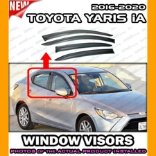 WINDOW VISORS 2016 → 2020 Scion iA Toyota Yaris / DEFLECTOR RAIN GUARD VENT