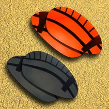 2 Pairs Polarized Lenses Replacement for-Oakley Minute 2.0-Black Orange Red