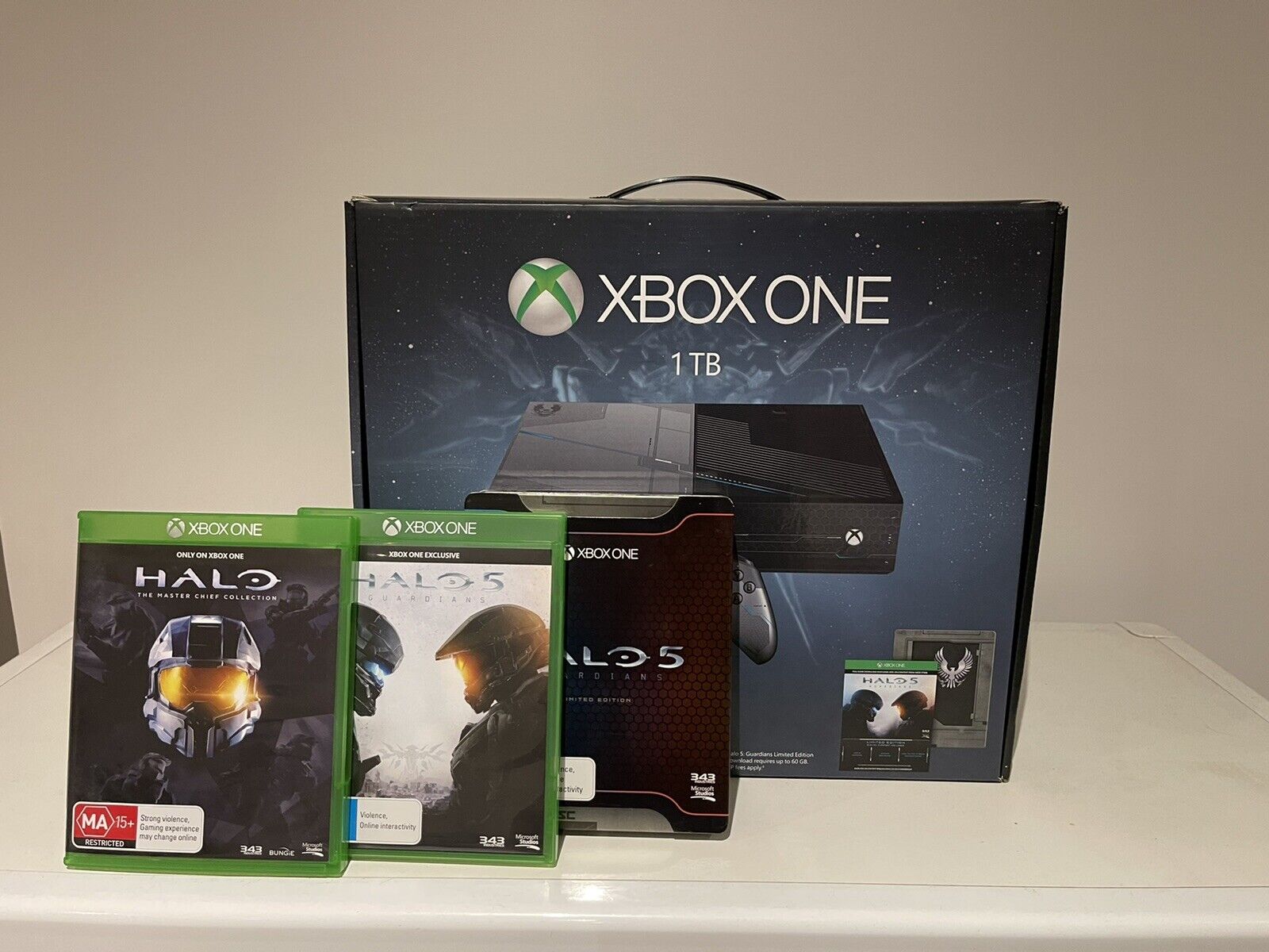 Microsoft Xbox One Halo 5: Guardians Limited Edition 1TB Black & Silver  Console for sale online