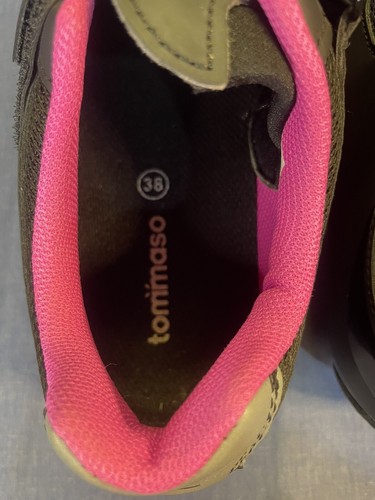 Tommaso Pista 100 Fahrradschuhe schwarz pink mit Deltas Damengröße 7,5 - Bild 3 von 7