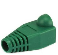100 Pcs LOT Green CAT5 CAT5E CAT6 RJ45 8P8C Plug End Boot Cap Snagless