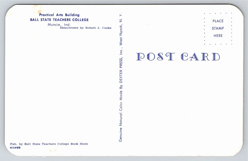Muncie IndianaPractical Art Bldg Ball State Teachers CollegeVintage