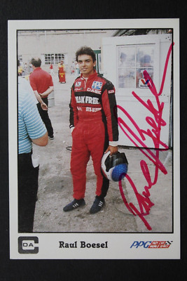 Raul Boesel Race Car Driver Autographed Signed 1986 A&S Racing Card #48 JSA