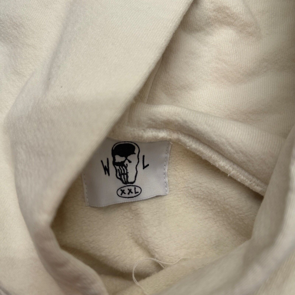 Warren Lotas Skeleton Knight Hoodie Skull Mens 2XL XXL White Full 