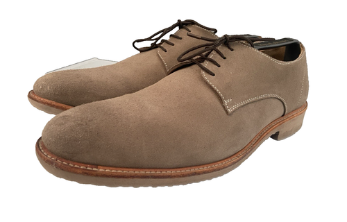 Samuel Windsor Men's Sand Suede BV160 Handmade Casual Dress Shoes Size 10 UK - Picture 2 of 10