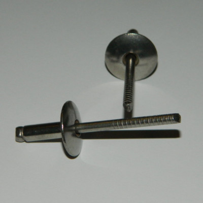 50 Stück  Edelstahl Großkopfnieten 4x10 K12  A2/A2  NEU 4,0x10 K12