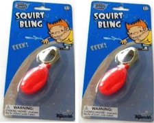 2x Little Joker "Squirt Bling Ring" Kids Joke Prank Novelty Toys by Toysmith NEW