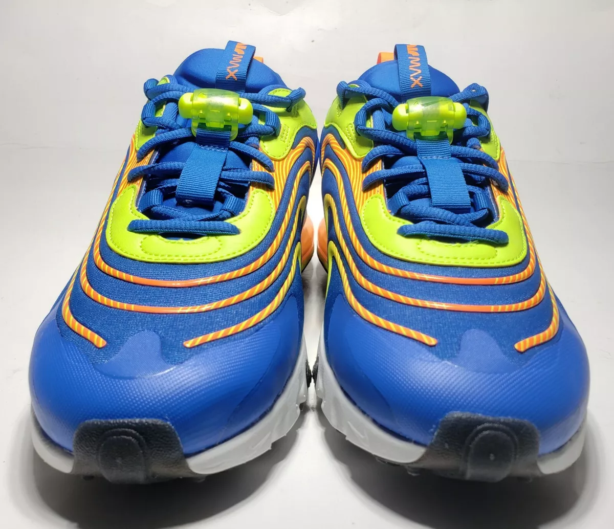 NIKE AIR MAX 270 REACT ENG SOLAR BLUE VOLT ORANGE CD0113 401 MEN S
