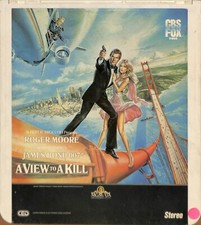 A View to a Kill Parts 1  2 1985 Vintage CED Videodisc TESTED WORKING