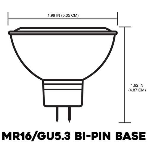 24 Pack Sunlite MR16 LED Bulb, 12V, 7 Watt, 2700K, GU5.3 Base, Dimmable - Picture 6 of 6