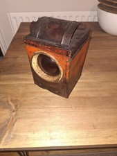 Vintage Lamp Road Lantern Lamp Red  Lamp With Burner 