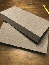 2 X Solid Foam Cushion For Gun Cases, Pelican Cases, Cameras Etc 17.5 X 7.75 X 3