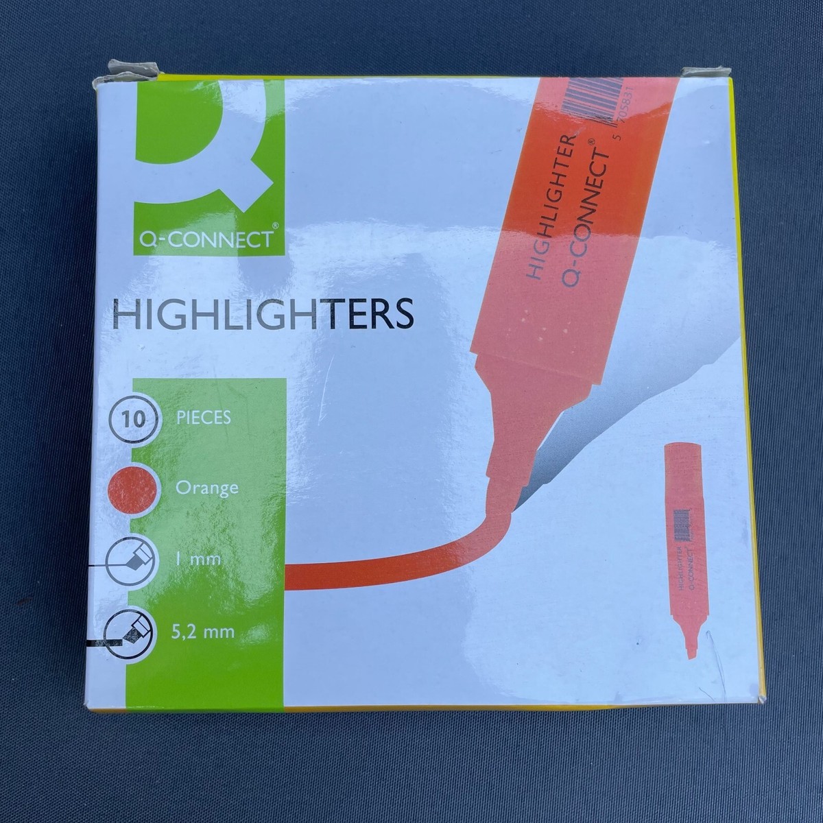 Q-Connect Orange Highlighter Pen (pack of 10) KF01115 for sale