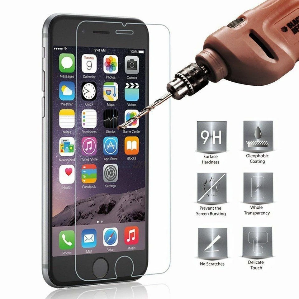 TEMPERED GLASS FILM SCREEN PROTECTOR FOR APPLE IPHONE 5 - NEW - Image 2 of 3