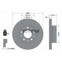 Textar 2X Bremsscheibe Vorne Ø280 Mm InnenbelüFtet Beschichtet FüR Fiat Ducato