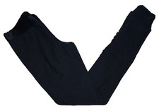 VINTAGE Juicy Couture Women's Solid Black Stretch Leggings; Made in USA; S