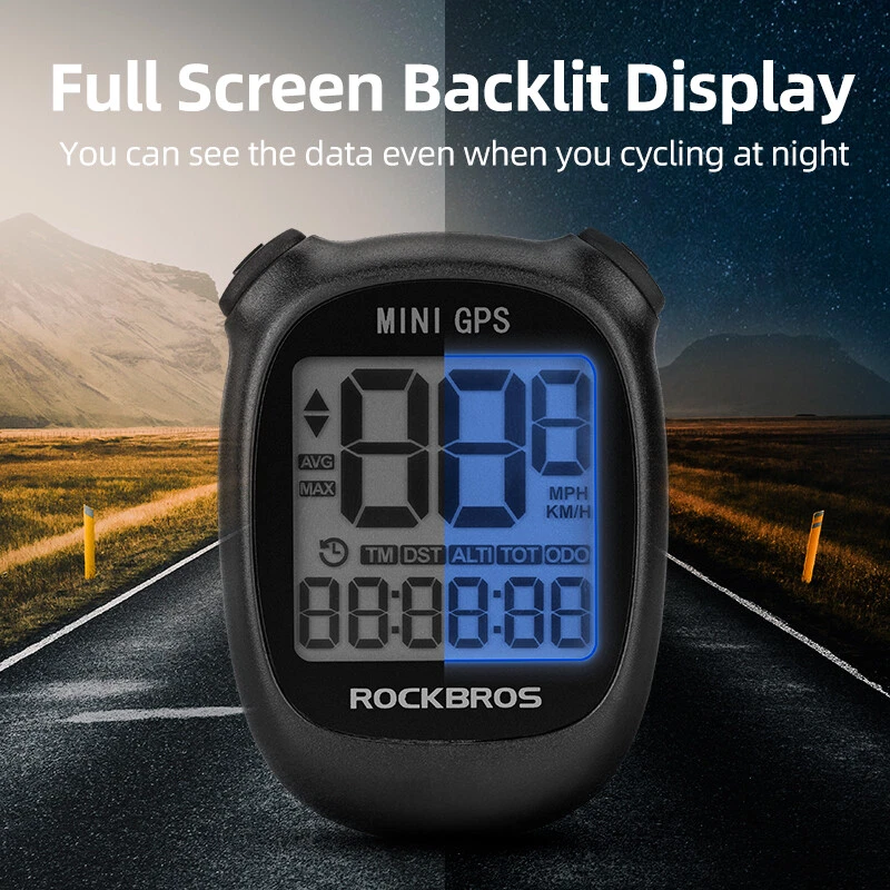 ROCKBROS Bicycle Computer Wireless Cycling GPS 1.6 inch Display Backlight - Image 3 of 4