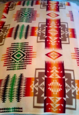 Vintage Pendleton Wool Blanket Beaver State Chief Joseph