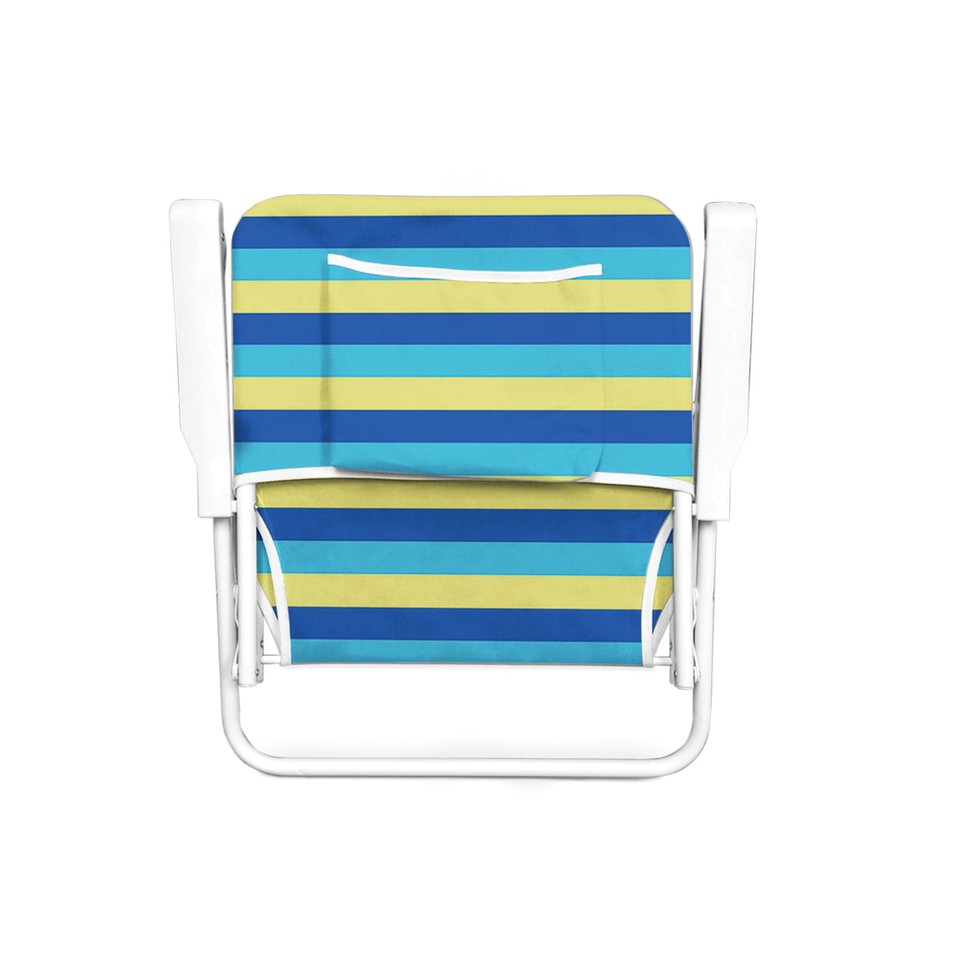 Caribbean Joe Folding Beach Chair Blue & Yellow Stripes eBay
