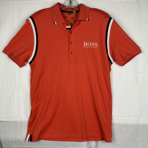 Camisa Polo Hugo Boss Moisture Manager Para Hombre L Tour Paddy Pro Rojo Azul Blanco Golf - Imagen 1 de 10