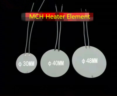 2Pcs Industry MCH Ceramic Heater Dia. 30/40/48mm Disk Resistive Heating Elements