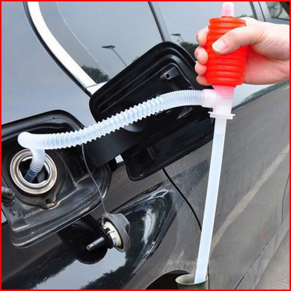 Gasoline Transfer Pump Manual Hand Use Siphon Kit Fuel Diesel Oi