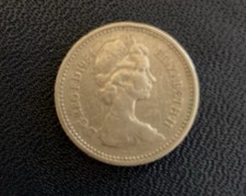 A rare 1984 One Pound Coin with Scottish Thistle