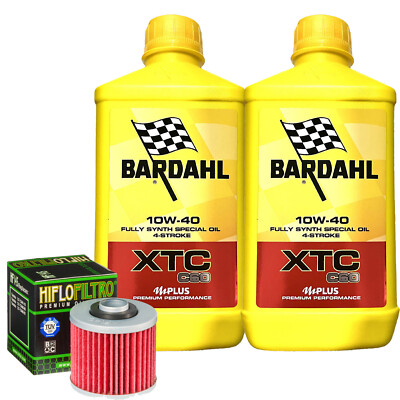 Wartungsset Öl Bardahl XTC 10W40 + Filter Für Yamaha XV500 K Virago 1983