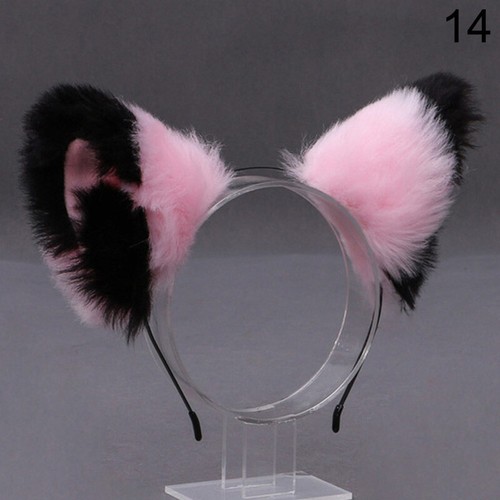 Costume peloso per orecchie gatto volpe fascia per capelli cerchio peloso festa accessori cosplay fantasiosi - Foto 10 di 39