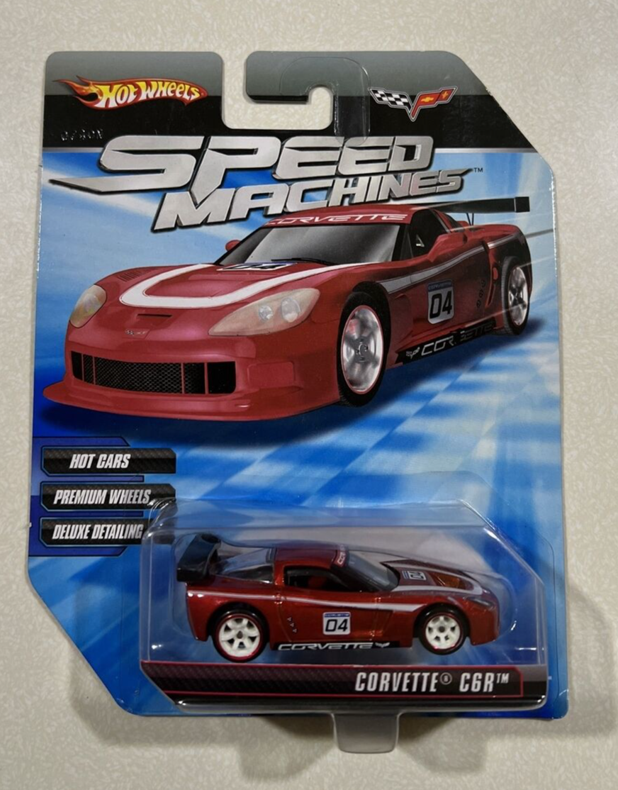 2009 HOT WHEELS SPEED MACHINES CORVETTE C6R RED | eBay
