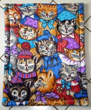 Large Refillable Fleece Cat Kitty Catnip Pad Mat Toy Organic Cat Nip Handmade