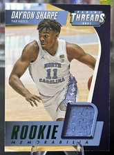 2021-22 Chronicles Threads Day'Ron Sharpe Rookie Memorabilia Green Parallel