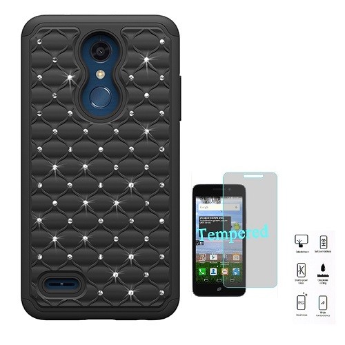 Sparkly Diamond Bling Case for LG Premier Pro & Xpression Plus with Screen Protector