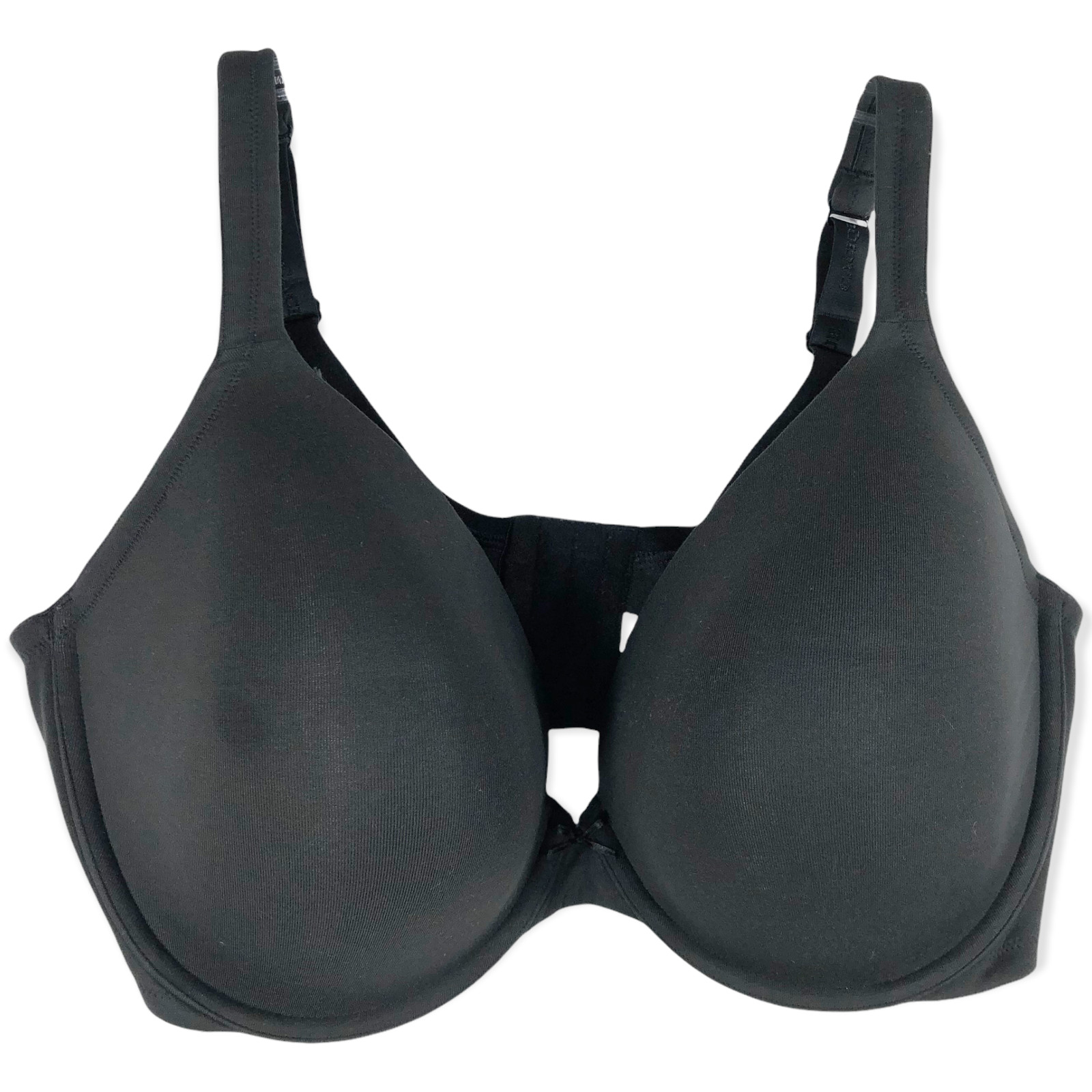 Cacique 46DDD Bra Black Plunge Cotton Push Up Padded … Gem