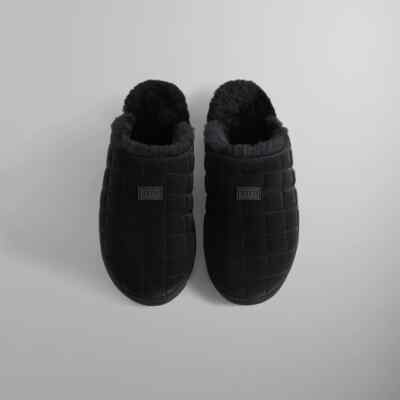 Kith Kithmas Puffed Classic Logo Slippers Black EU Men's Sizes 44-46 **In  Hand**