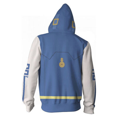 Guilty Gear Bridget Cosplay Hoodie Casual Streetwear Zip Up