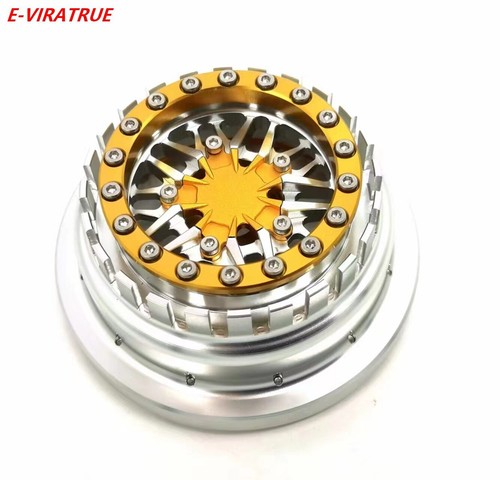 E-VIRATRUE Aluminum Wheel For ARRMA MOJAVE&FIRETEAM 1/7&SENTON 1/10 Silver 1pcs - Picture 15 of 32