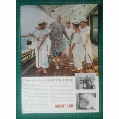 X792) Orient Line Oronsay Schiffswerbung - 1960