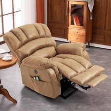 Big Tall Power Electric Lift Recliner Chair W/ Extended Footrest Up to 350 LBS