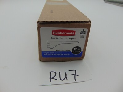 Rubbermaid UniTrak Bracket White 12'' FG4C0203WHT White Lot of 30 Free Shipping
