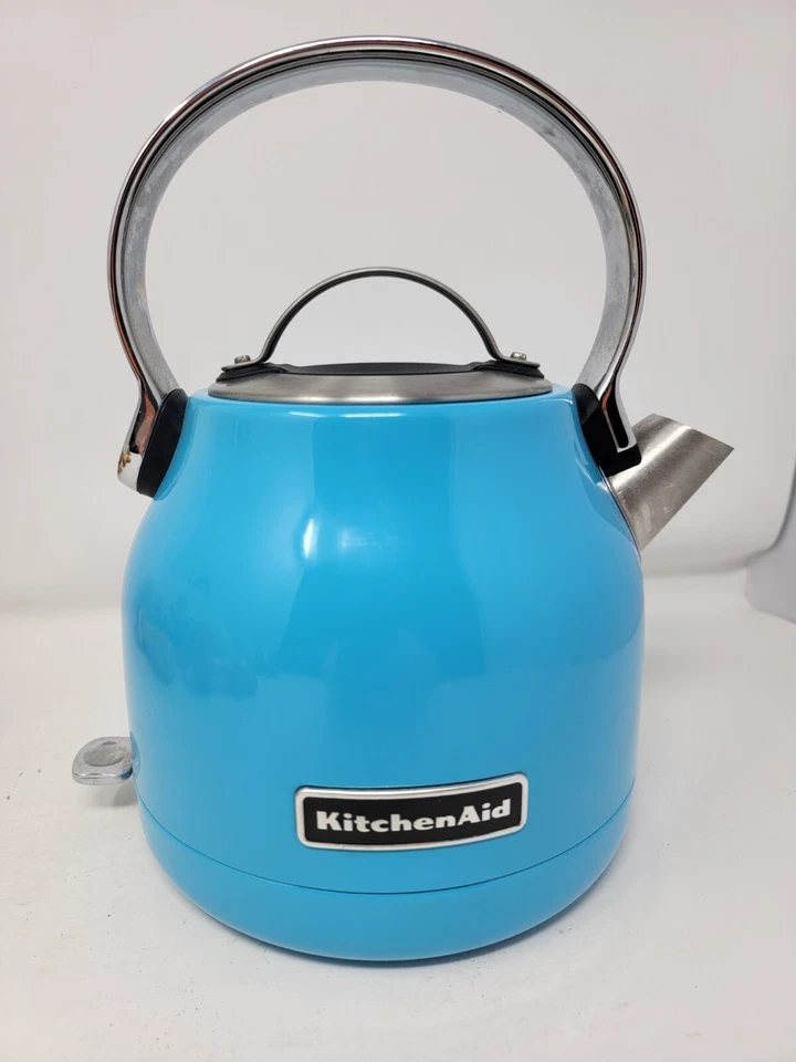 KitchenAid 1,25 litros cristal azul tetera eléctrica de agua caliente SOLO KEK1222CL Foto 3 de 4