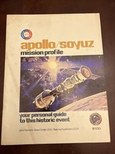 Vintage Collectors Apollo Soyuz Mission Profile JFK space center Space NASA BA1